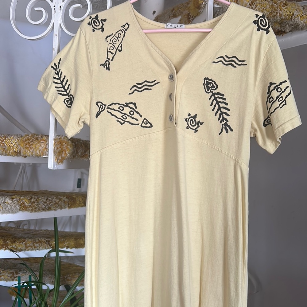 Pretty Cotton summer maxi dress size M.